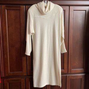 GUCCI IVORY KNIT DRESS COWL NECK SIZE 40